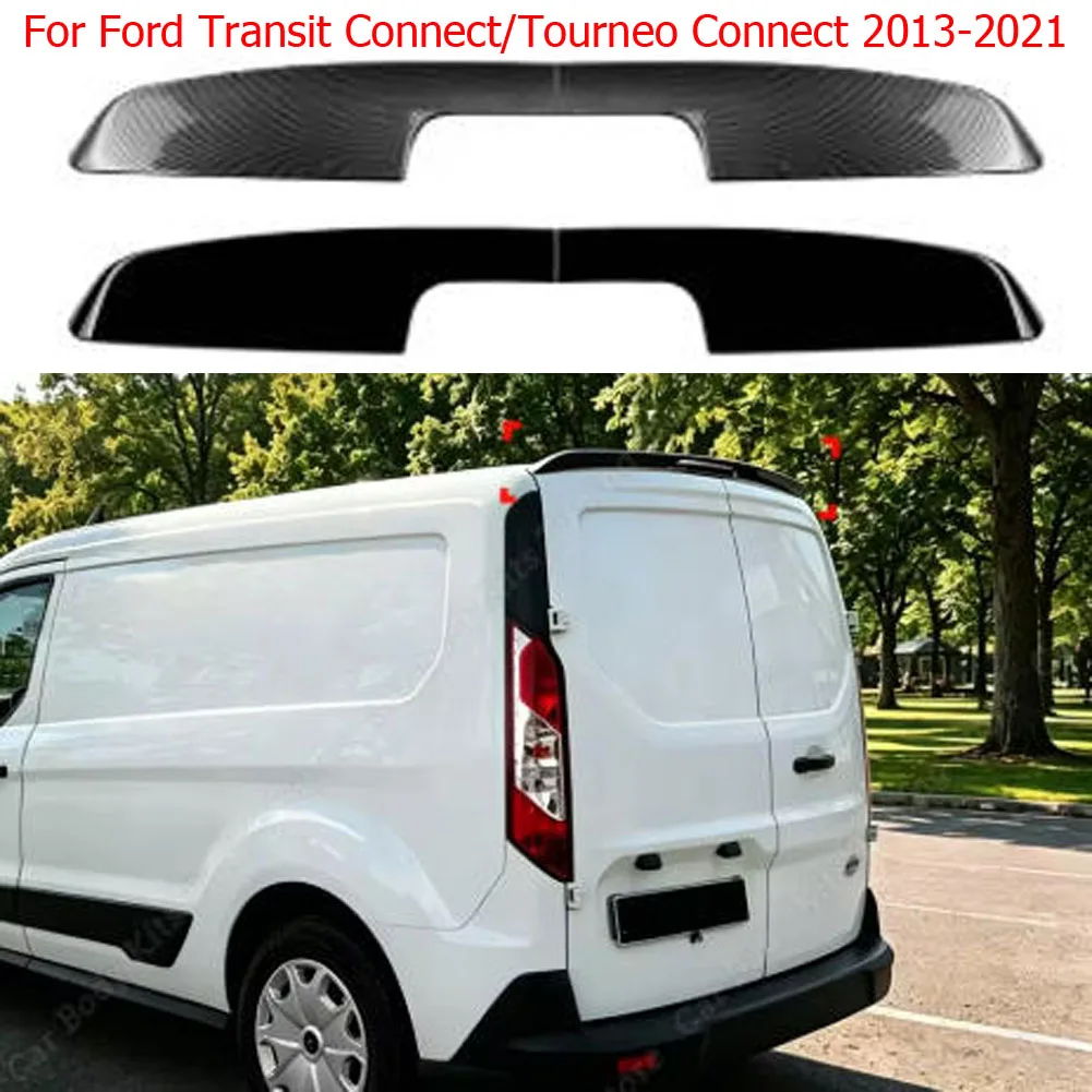 For Ford Transit Connect/Tourneo Connect 2013-2021 Twin Doors Car Trunk Roof Spoiler Rear Tail Wing Modification Body Kit