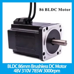 BLDC 86mm Brushless DC Motor 48V 310V 785W 3000rpm Square Flange 86 mm