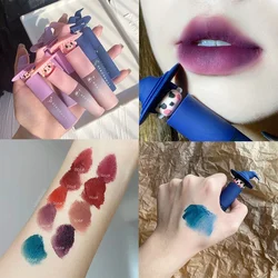 Magic Girl Color Lip Mud Mouth Purple Mouth Green Low Saturated Velvet Water Mist Lip Mud Lipstick Student Lip Glaze