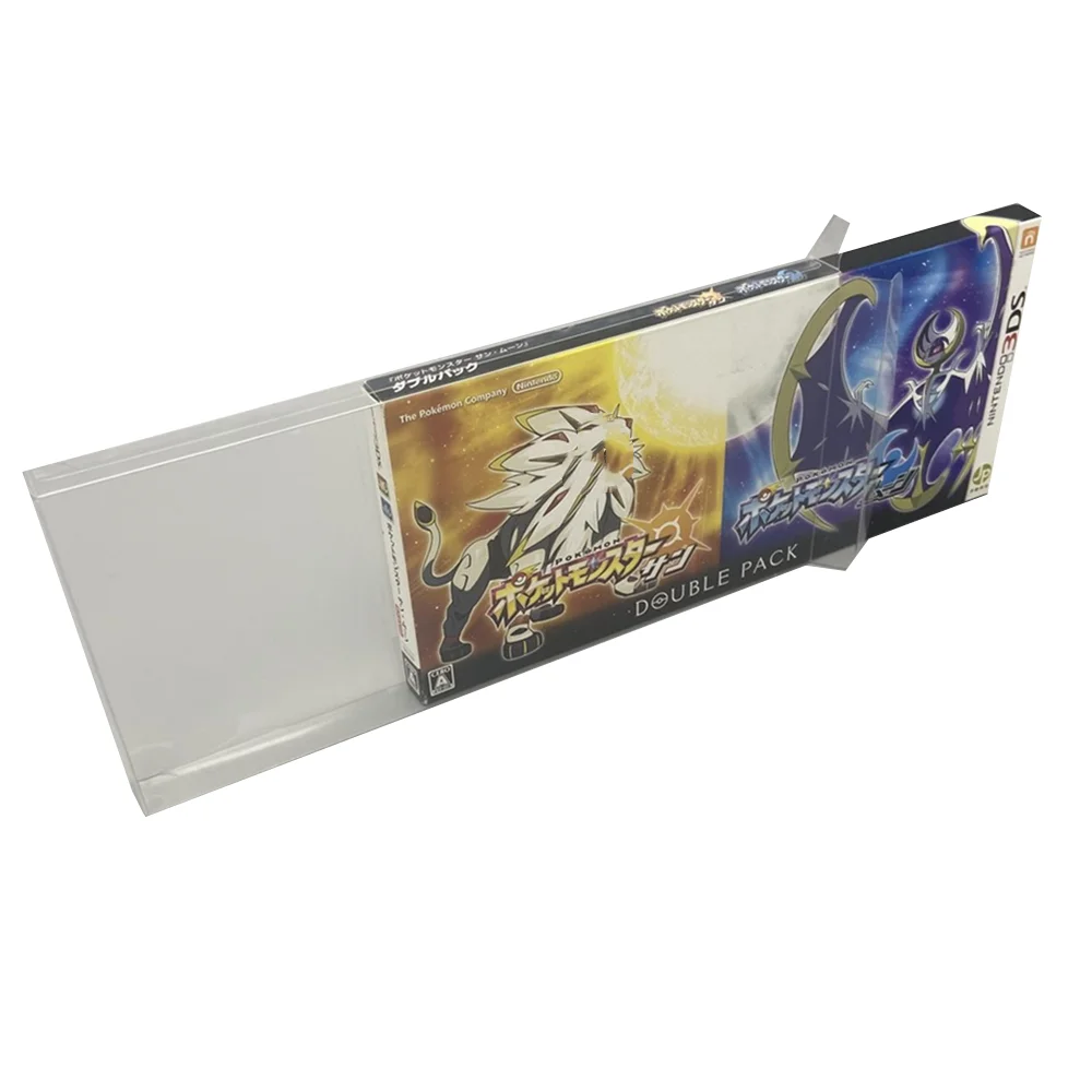 Collection Display Box For Nintendo 3DS/Pokémon Sun/Moon Game Storage Transparent Boxes TEP Shell Clear Collect Case