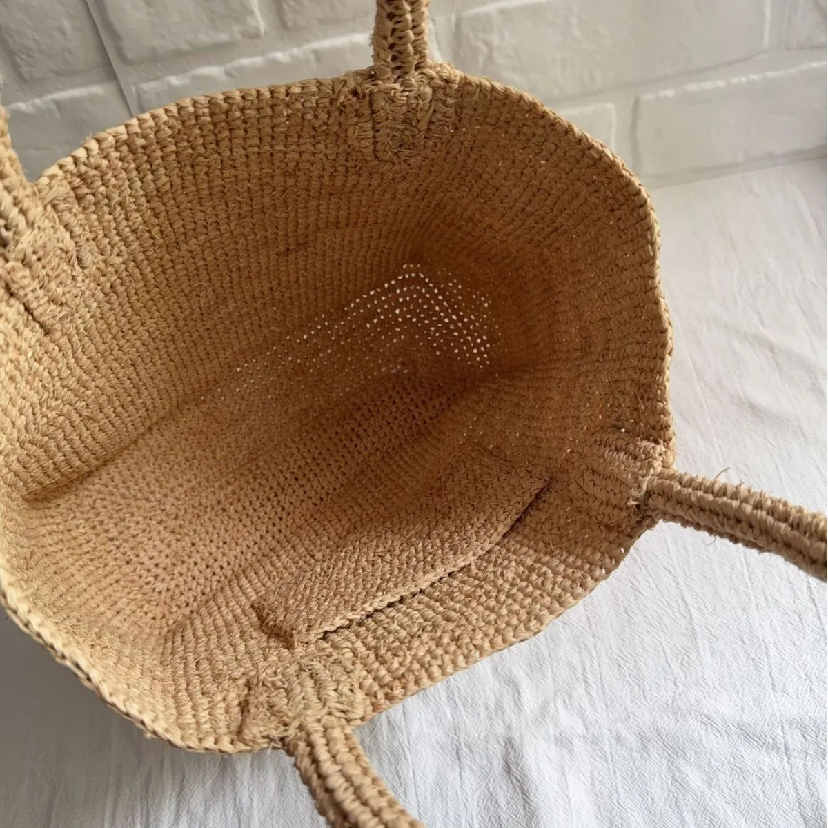 Handmade Raffia Straw Bags for Women Shoulder Bag Summer Woven Beach Bag NEW Natural Grass Handbag Vacation Shopper Tote Purses image 6