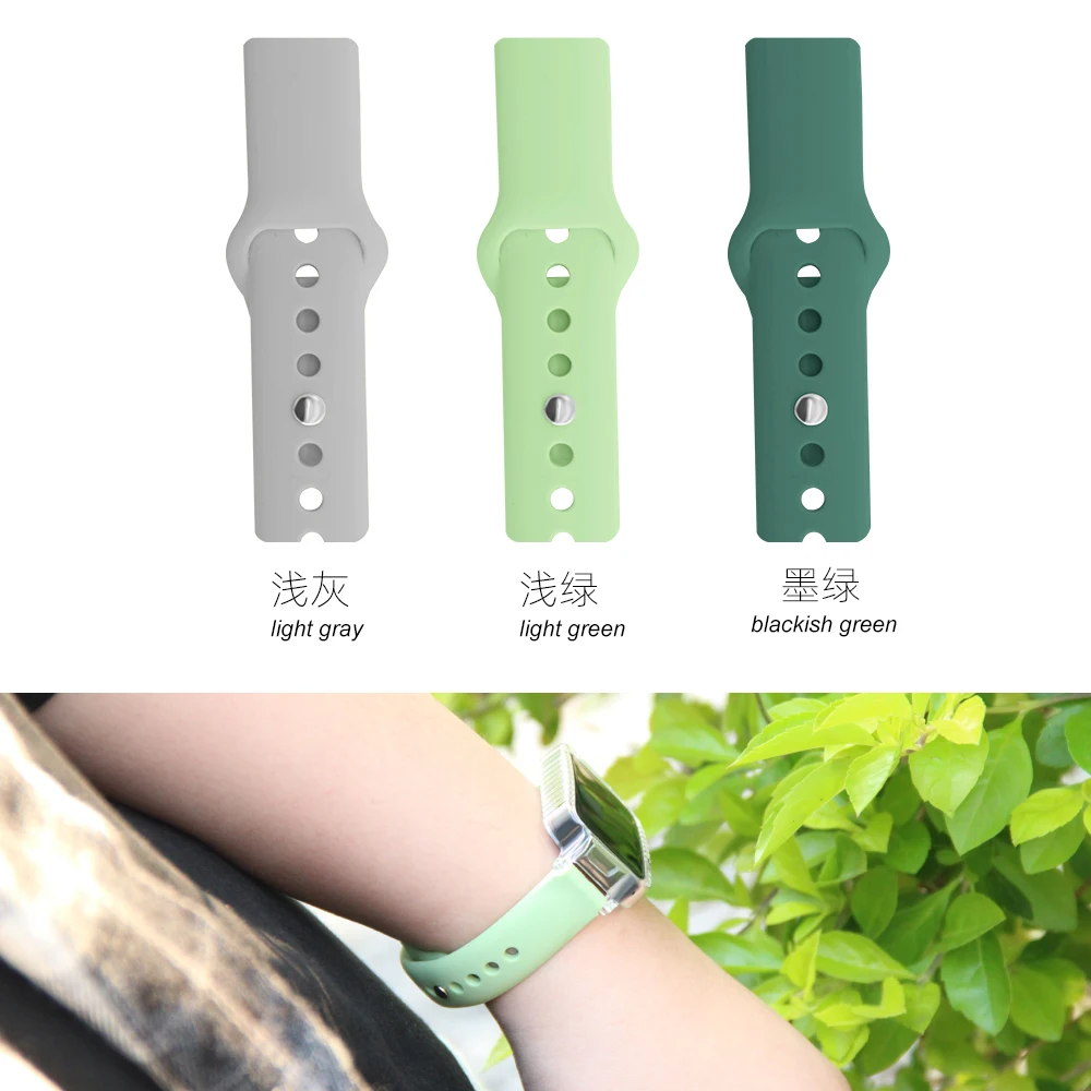 Pulseira de relógio com fivela reversa para huawei band 8/8nfc/9/9nfc/10 liberação rápida respirável silicone ajustável pulseira smartwatch unissex