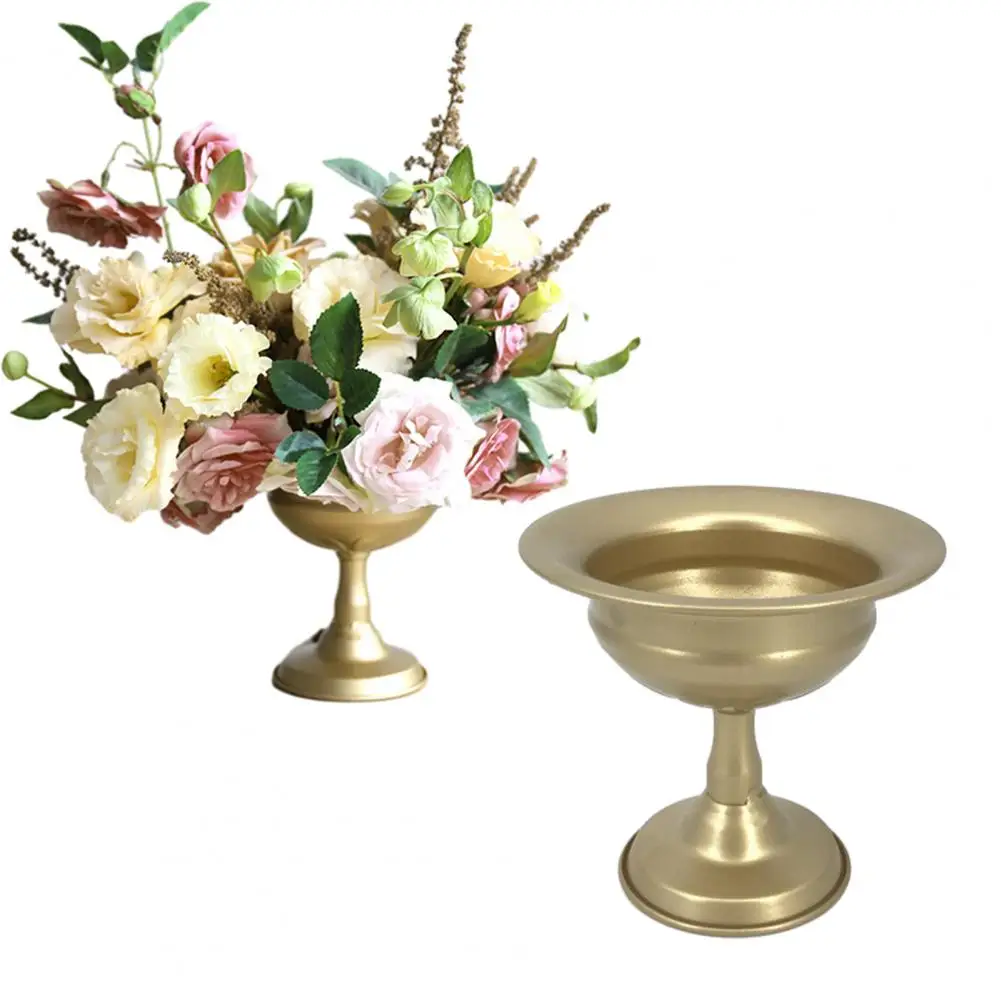 

Vintage Gold Metal Vase Set – Elegant Decorative Vases for Dining Table, Wedding Flowers, Home Decor, Floral Arrangements