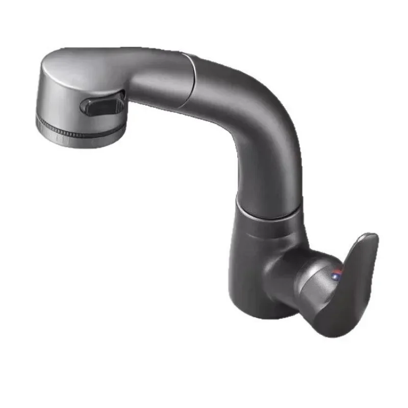 

Lifting basin Pull-out faucet Hot and cold bathroom Washing table Washbasin faucet Rotating household