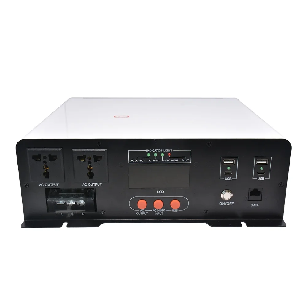 

Гибридный MPPT солнечный инвертор для автодомов 1.5кВт 2кВт 3кВт 5кВт с ИБП, чистой синусоидой, автомобильным инвертором и однофазным выходом USB Type-C