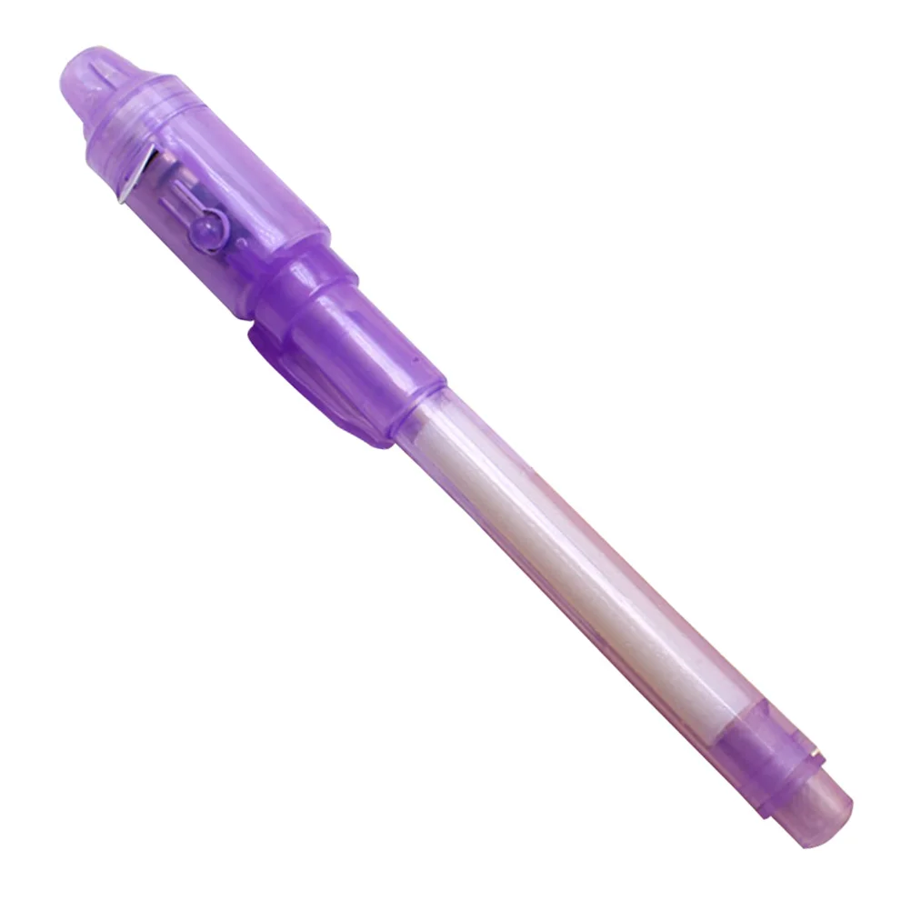 

Invisible Ink Pen Pen Marker Secret Message Pen with for Currency Checking Kids Game (Purple) UV pen invisible ink pen