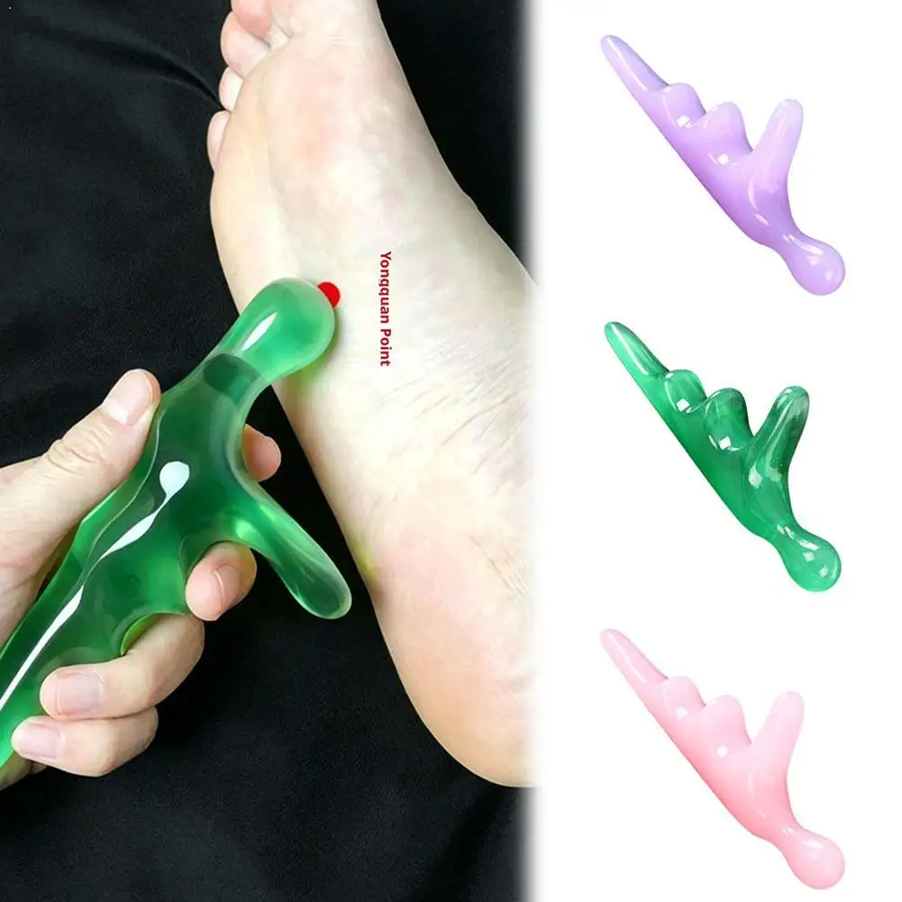 Foot Massage Cone Triangular Gua Sha Tool Acupoint Massager Reflexology Bar For Foot Leg Body Relaxation