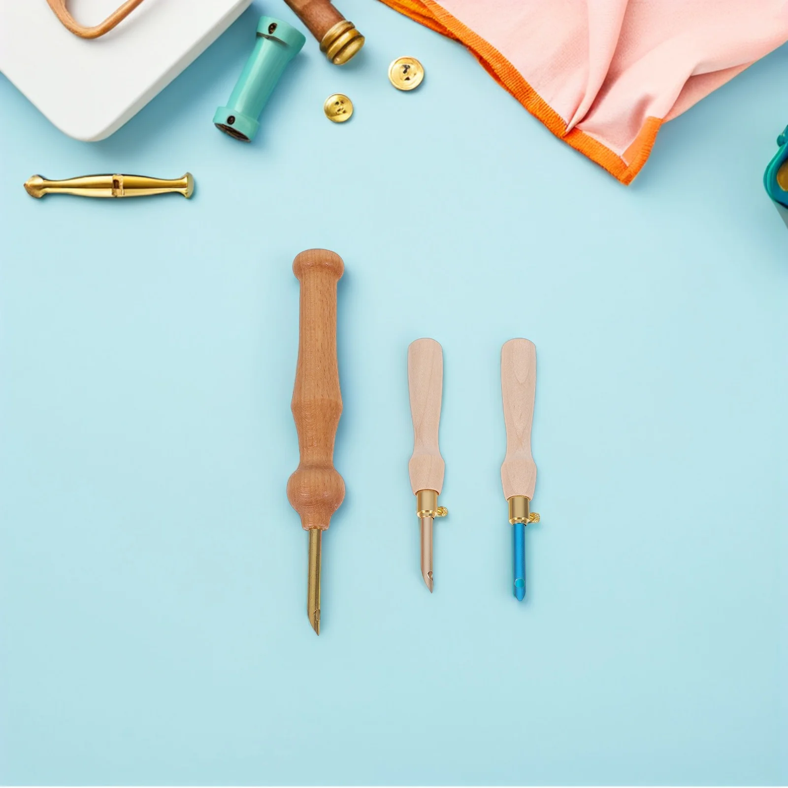 

Punch Needle Embroidery Kit 10 Colors Wool Thread DIY Craft Set for Hand Stitching Fun Creative Gift Easy Use Stitch Tool