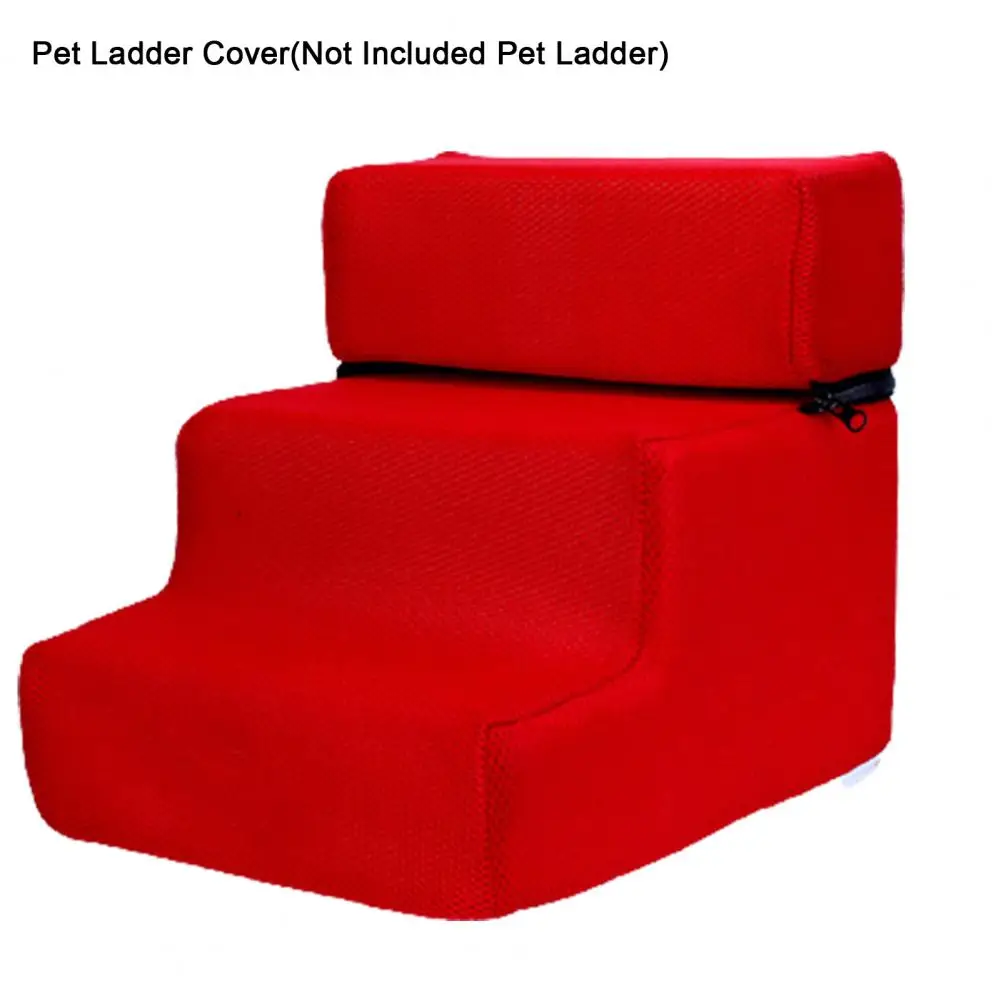 Ladder Voor Huisdieren Afdekking 3 Treden Trappen Voor Kleine Hondenkat Helling Ladder Antislip Afneembare Comfortabele Faux Leren Honden Bed Trappen
