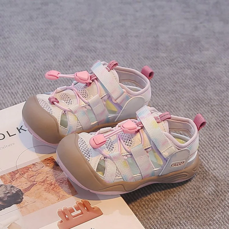 

Summer Sport Shoes For Children Hollow Out Breathable Teenager Kid's Sneakers Anti-slippery Outdoor Running Sandals For Girls
