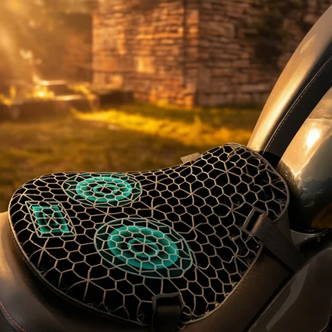 Motorcycle Seat Cushion Shock Absorption Decompression Gel Honeycomb 3D Comfortable Universal Motorcycle Seat Cushion