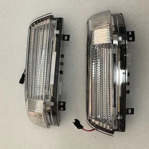 Imagen 2 del producto Para Mitsubishi Pajero V73 V77 V93 V97 2006-2019 Cubierta de Espejo Retrovisor Izquierdo y Derecho con Marco y Soporte Inferior para Luz de Señal de Giro
