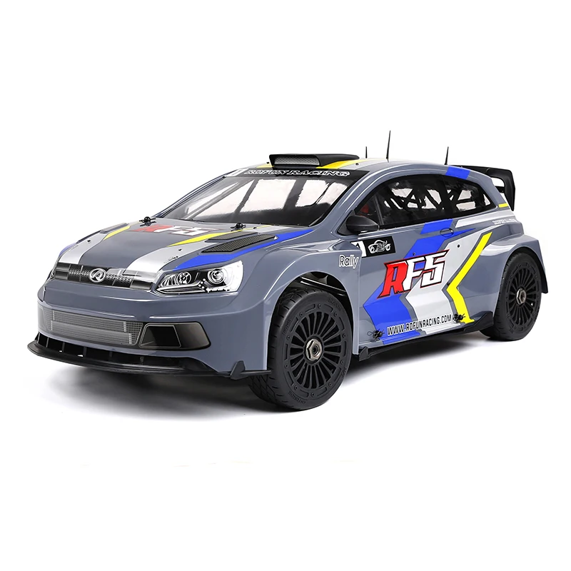 Rofun E-RF5 Elektrischer Rallye-Rennwagen 1/5 Riesen RC Gymkhana 4WD RC Rallye-Modellauto Roller 200A ESC 750 KV/6500W Bürstenloser Motor
