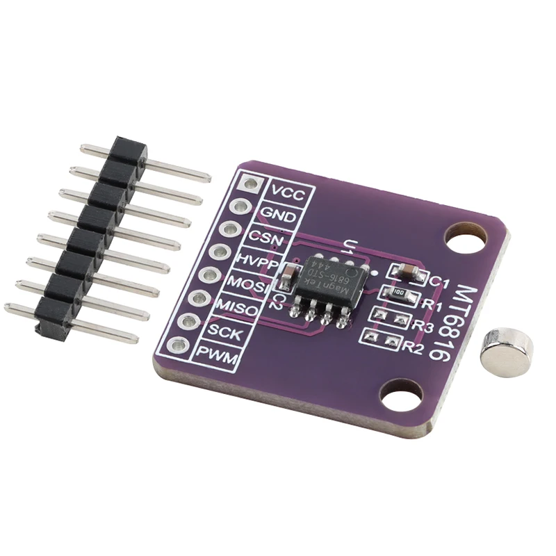 MT6816 High-Speed Precision Magnetic Encoder Induction Angle Position Measurement Sensor Module MT6701CT Test Evaluation Board