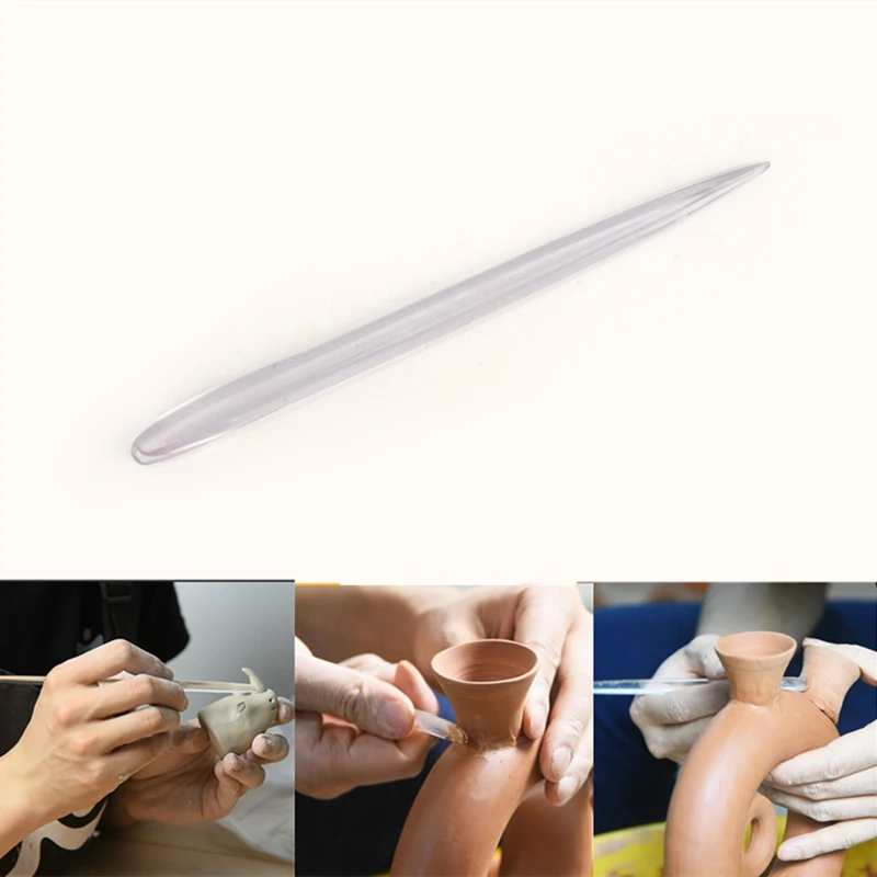 Pottery Polishing Pen Plastic Clay Plastic Pen DIY Soft Pottery Clay Tool Sculpture Carved Polishing Pen Tool Pottery Tool