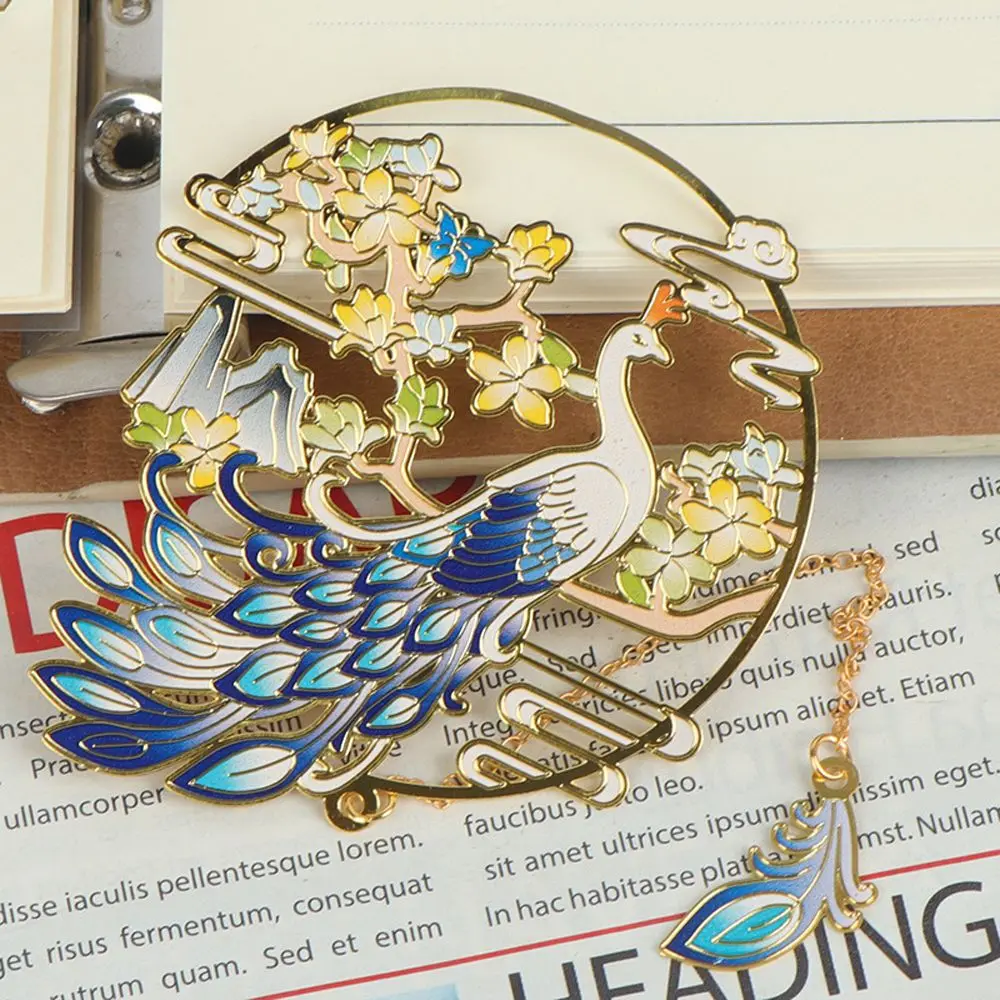 

Mythology Student Gift Auspicious Beast Stationery Book Clip Chinese Style Brass Bookmark Metal Bookmark Metal Pagination Mark