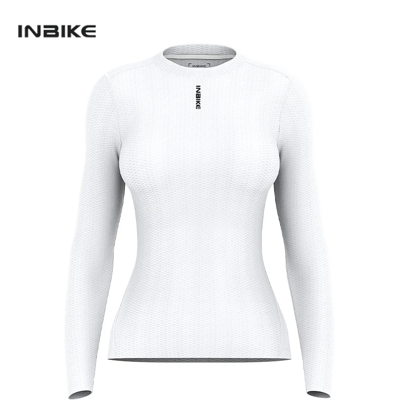 INBIKE Women\'s Bike Base Layer Long Sleeved Cycling Undershirt Clothing Lightweight Quick Dry Mesh Bicycle MTB Road Tops Shirts