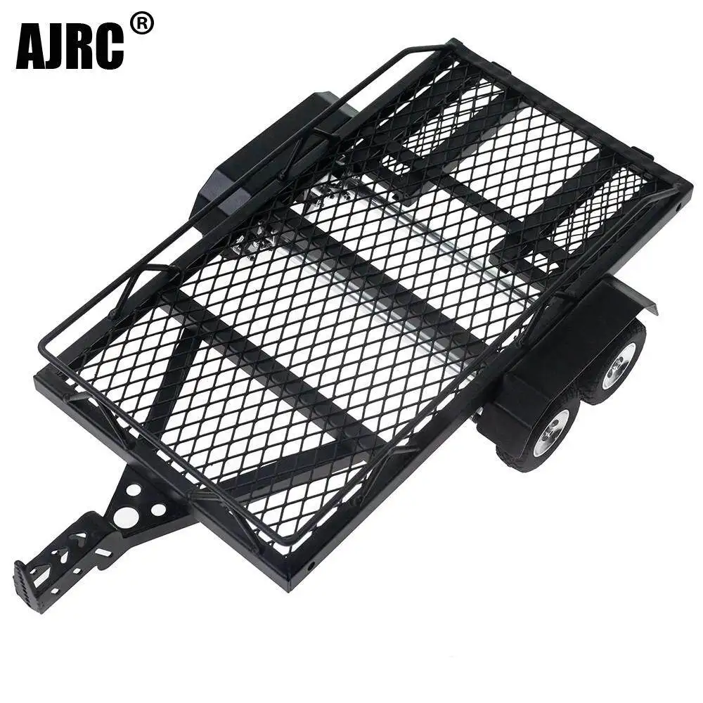 Simulation Climb Car Metal Trailer 1/10 Climb Car Trx4 Scx10 90046 D90 Metal Small Trailer