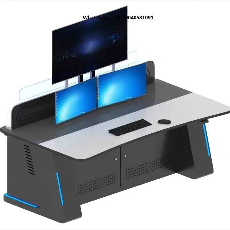 Customizable Industrial Design Control Console Workstations for Call Centers Monitoring Rooms Intelligence Command Centers