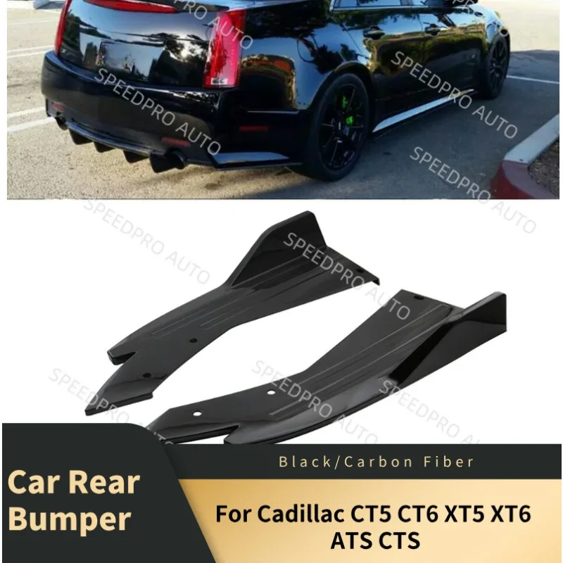 

Rear Bumper Spoiler Lips For C-adillac CT5 CT6 XT5 XT6 ATS CTS Splitter Diffuser Scratch Protector Side Skirt Extension Body Kit