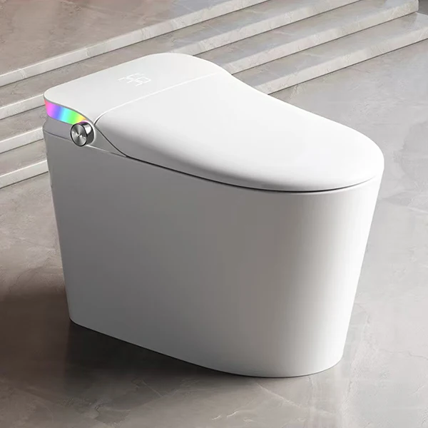 High-end Self-flushing Smart Toilet with Hygiene Features and Smart Home Compatibility
