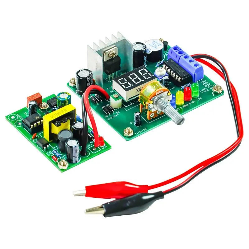 

B27B LM317 DC Regulated Power Supply Kit Digital Display Adjustable Switching Power Supply Electronic DIY Soldering Kit