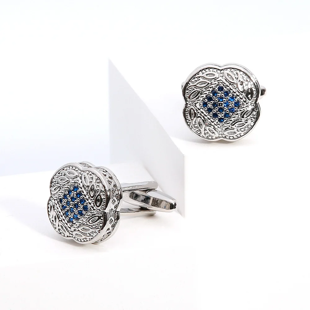 Vintage Carved Gentleman's Cufflinks Men's Business Dress Shirt Cufflinks Cuffs Exquisite Accessories