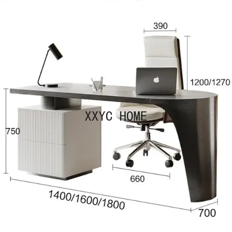 Modern Apartment Italian Light Luxury Desk Simple Modern Study Computer Writing Desks Computer Design Table Office Furniture