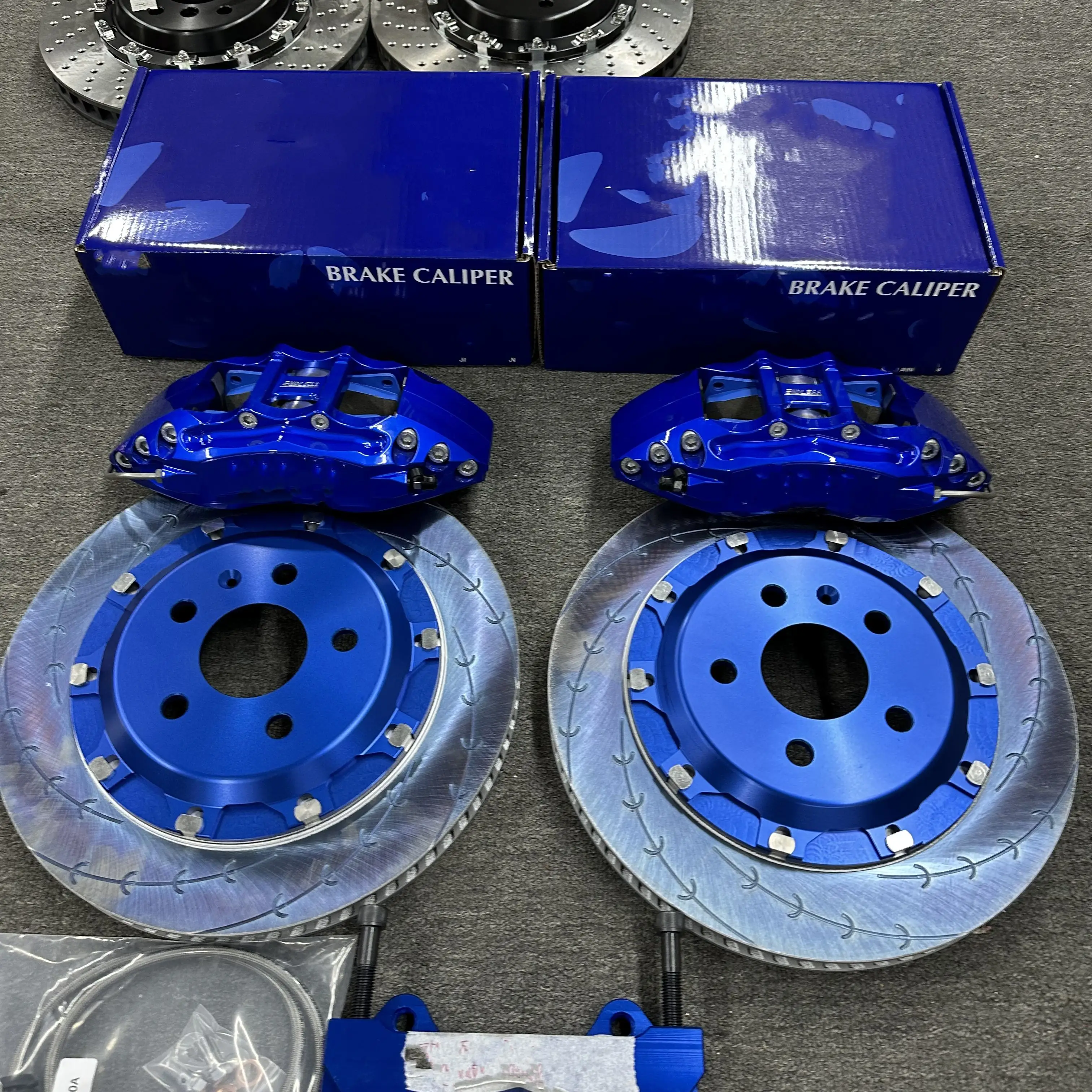 High Performance Modified Car Parts 18z 6 Pistons Big Brake Caliper Kit Auto Brake Systems Car Brake Systems Accessories Factory