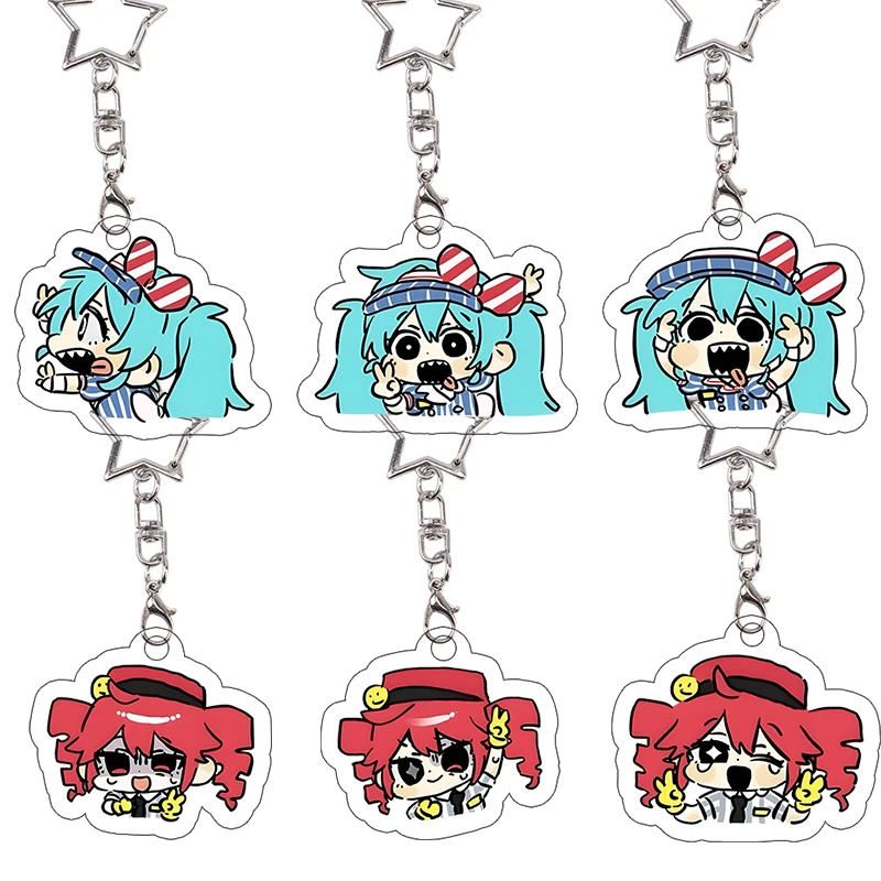 

Hatsune Miku Acrylic Keychain Teto Mesmerizer Decor Keyring Accessories Collection VOCALOID Keyring Anime Merch Birthday Gift