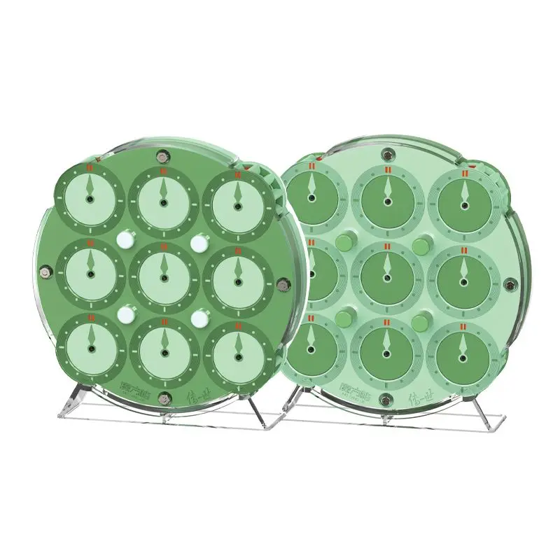 

QiYi Magnetic Clock Green -Limited Edition QY green Magic Clock Speed Cube Profissional Magic Clock Cube Puzzle toys Kid Gift