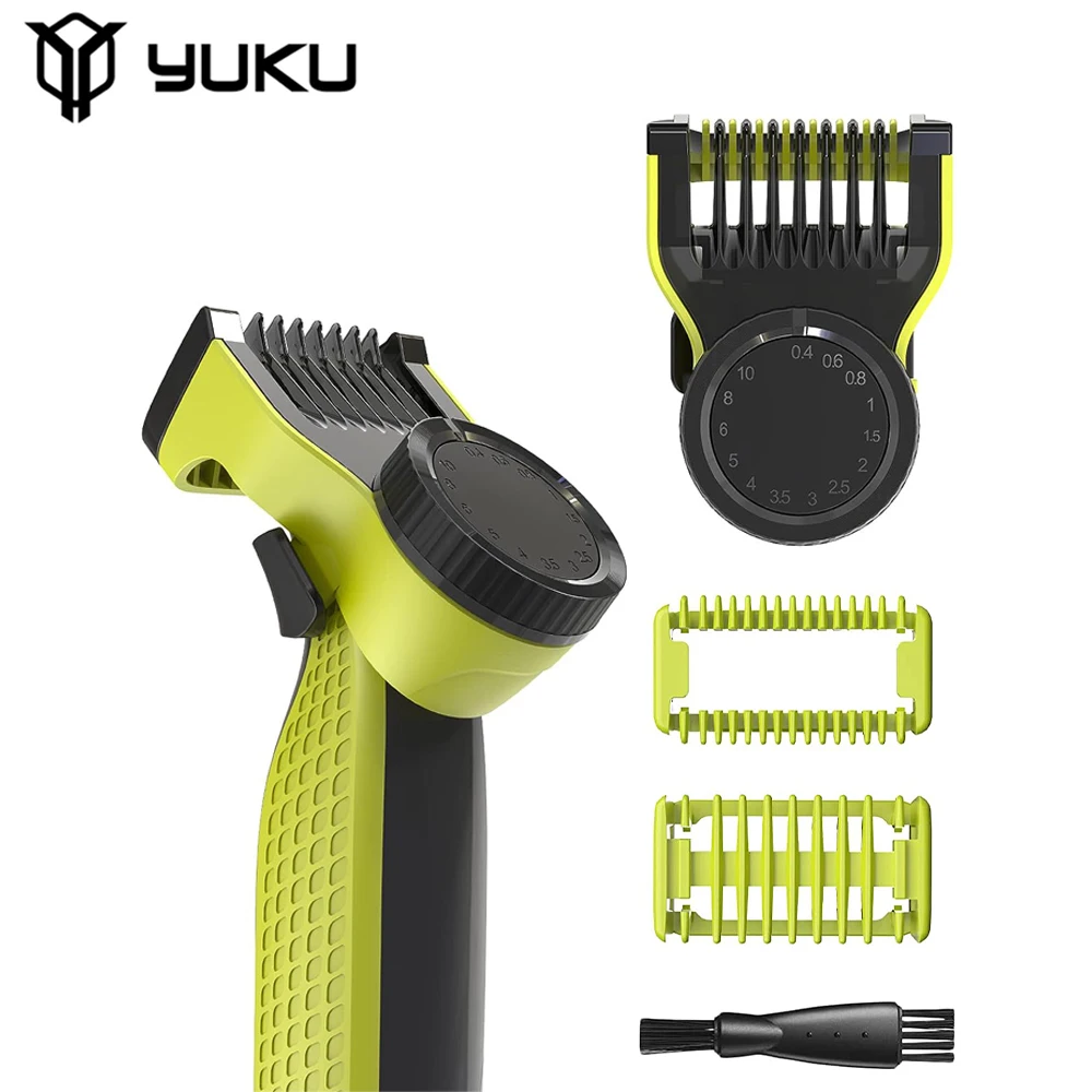 YUKU Guide Comb Guards for Philips One Blade QP2520 QP2530 QP2630 Electric Trimmer Shaver 14 Length Adjustable Replacement Kit