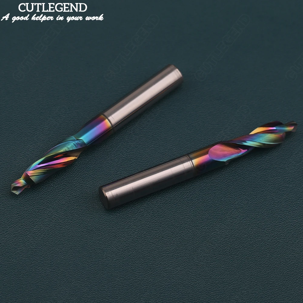 Imagem -04 - Two-stage Tungsten Steel Step Drill Twist Step Drill Parafuso Escareado Chanfro para Alumínio M310m
