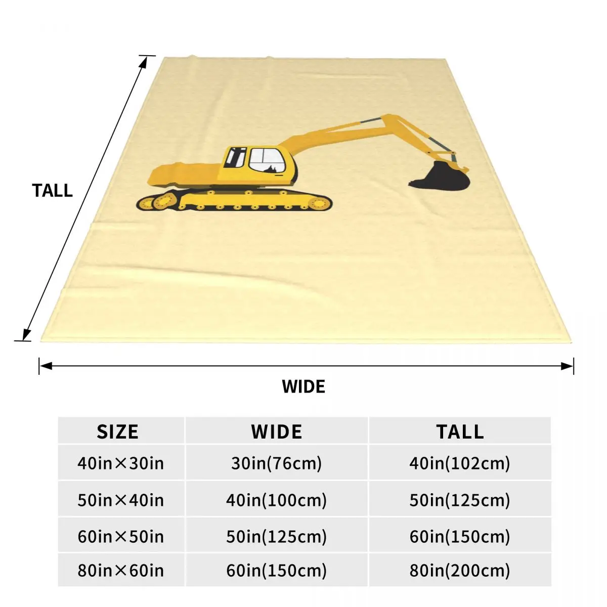 Excavator Construction Truck Blankets Flannel Sofa Throw Blanket Warm for Couch Bedding Office Throws Bedspread Quilt