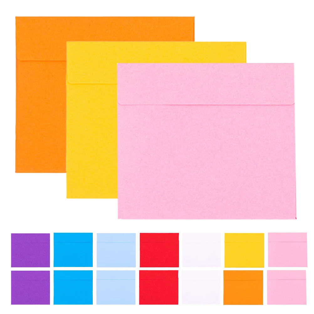 100Pcs Multi-Function Envelopes Retro Paper Envelopes for Gift Cards Letters Invitations Greeting Cards Party Supplies