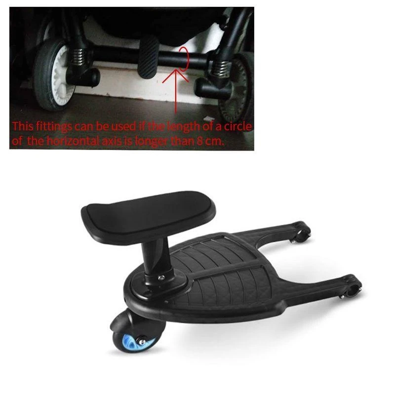 J15U Baby Stroller Pedal Adapter Auxiliary Trailer Twins Scooter Kid Standing for Sea