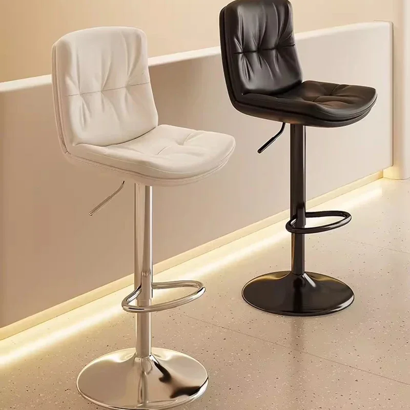 Office Salon Bar Stool Large Plastic Swivle Bar Stool Cashier Counter Bancos Para Barra Modernos De Madera Luxury Furniture