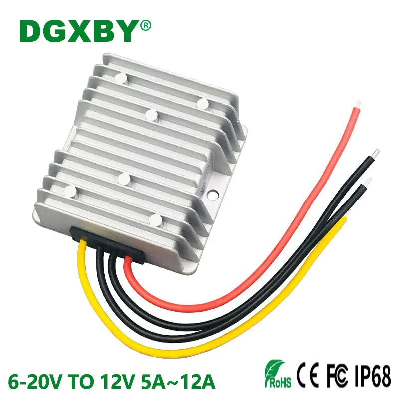 

12V TO 12V 15A 20A 25A 30A Stabilized Power Supply Module DC 6v~20V to 12V 5A 8A10A Car Display Power Automatic Boost Converter