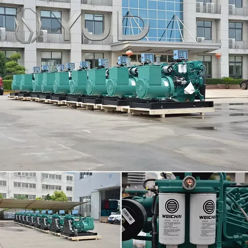 YJD Chinese Weichai Industrial 100kw Marine diesel Generator Avr Price