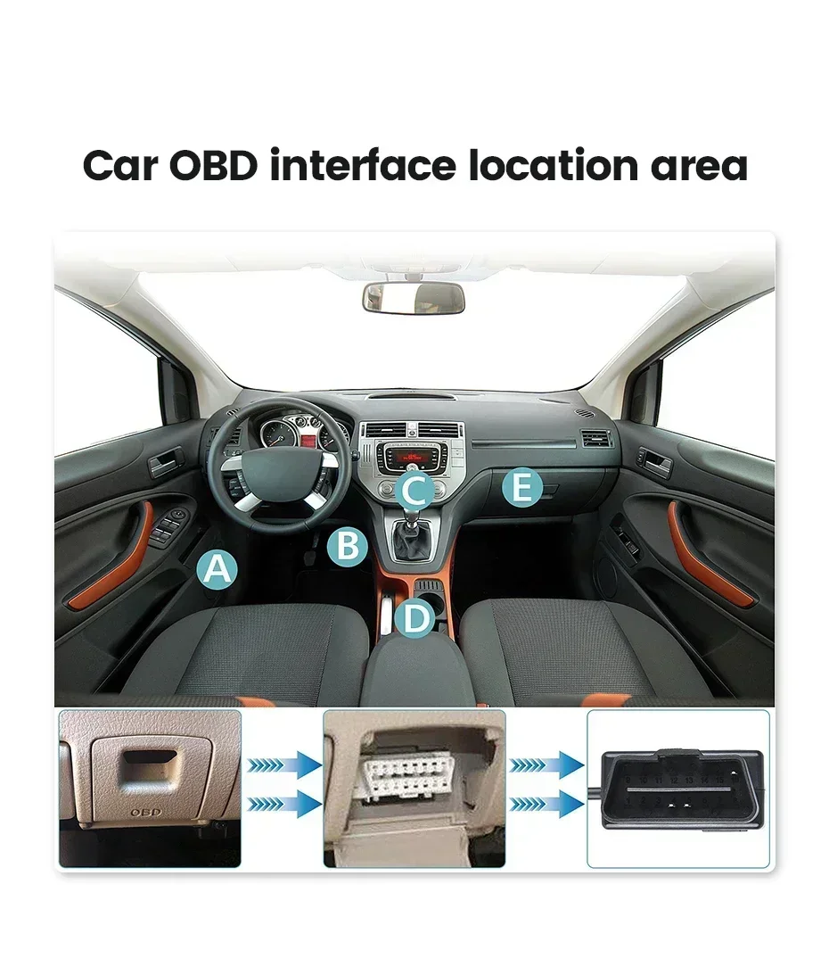 OBD zu Typ C Mini rechtwinkliges Ladegerät Stromkabel für Dash-Kamera Auto DVR 24h Parkplatz Autozubehör Batterieschutz Ausgang – Detail 5