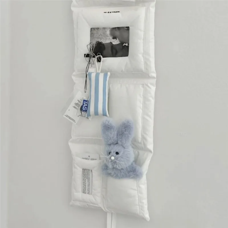 

2025 Solid Color 4-Layer Storage Bag Simple Wall Hanging Storage Bag Large Capacity Multi functional Storage Hanging Bag LH451