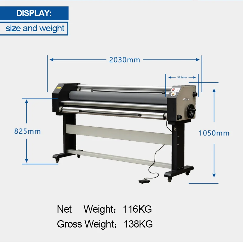 Large Format Roll Laminating Machine 1600mm Media Width Laminator Free Shipping