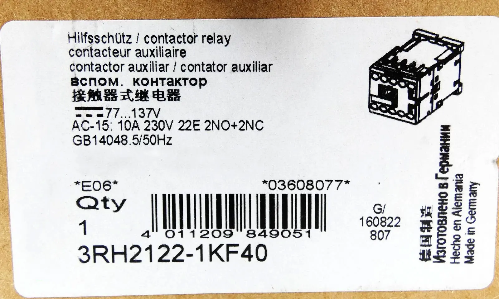 

Совершенно новый 3RH2122-1KF40-0LA4 3RH2122-1KG40-0LA4 3RH2122-1KM40-0LA4 3RH2122-1XF40-0LA2 Гарантия один год