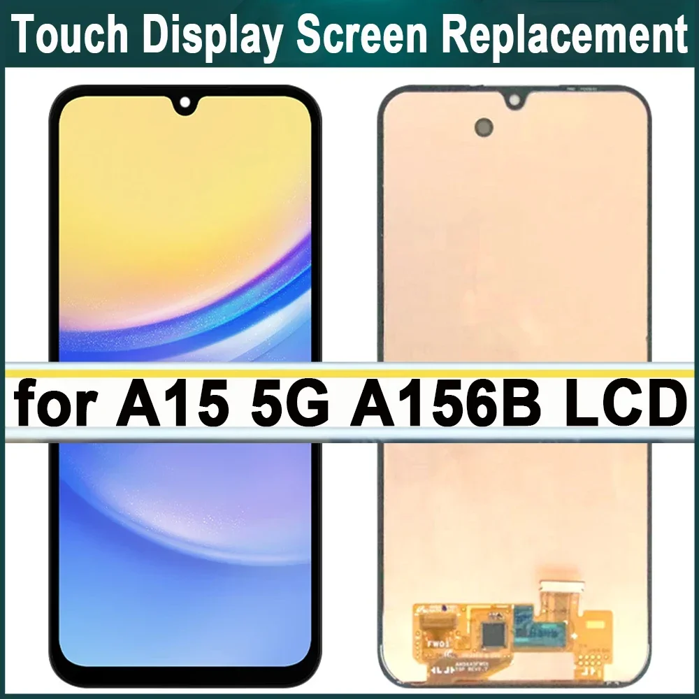 di-alta-qualita-65-super-amoled-display-per-samsung-a15-5g-a156b-a156p-display-lcd-touch-screen-digitizer-assembly-parti-di-riparazione
