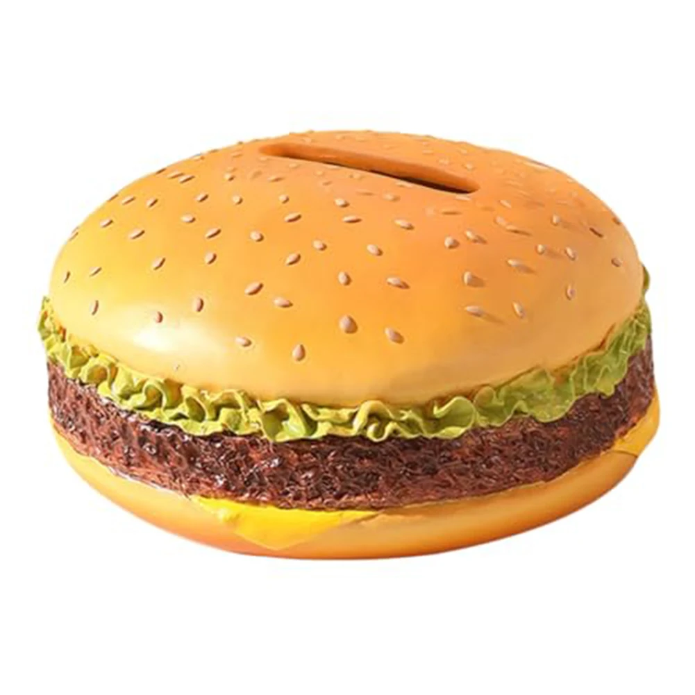 Bread Model Tissue Box Hamburger Tissue Box Decorative Organizer High Durability Realistic Design Versatile Color