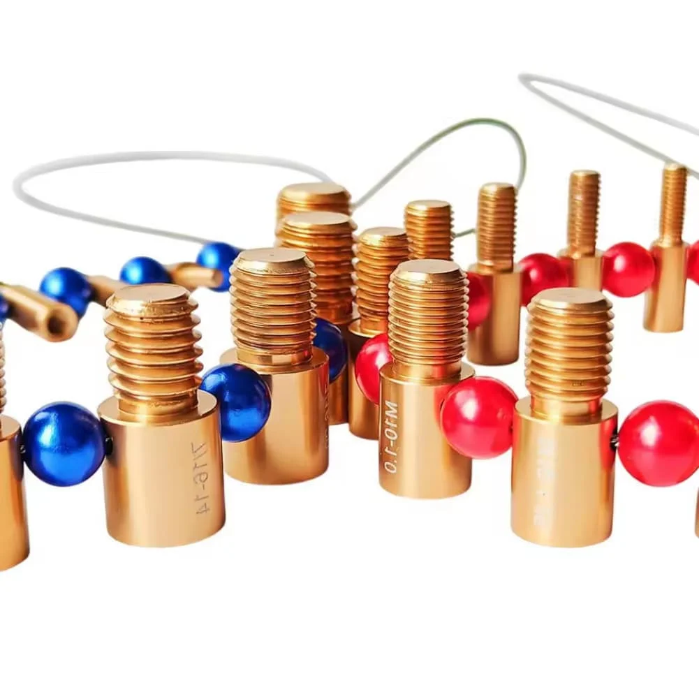 

Алюминиевый 26-компонентный набор измерительных резьбовых гаек и болтов с улучшенной двусторонней печатью для профессионального и домашнего использования