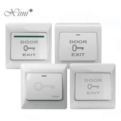 Door Exit Button Release Push Switch for Access Control System Electronic Door Lock NO NC COM Plastic Access Push Button