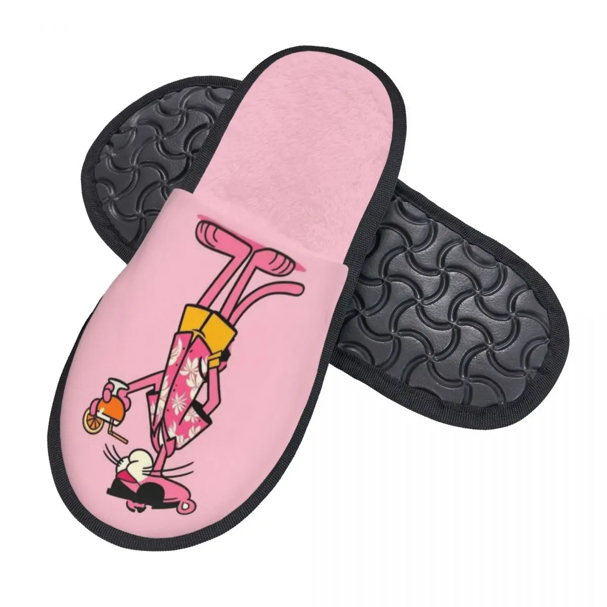 مخصص طباعة النساء P-Panthers الكرتون شبشب منزل لينة الدافئة رغوة الذاكرة رقيق النعال داخلي في الهواء الطلق الأحذية
