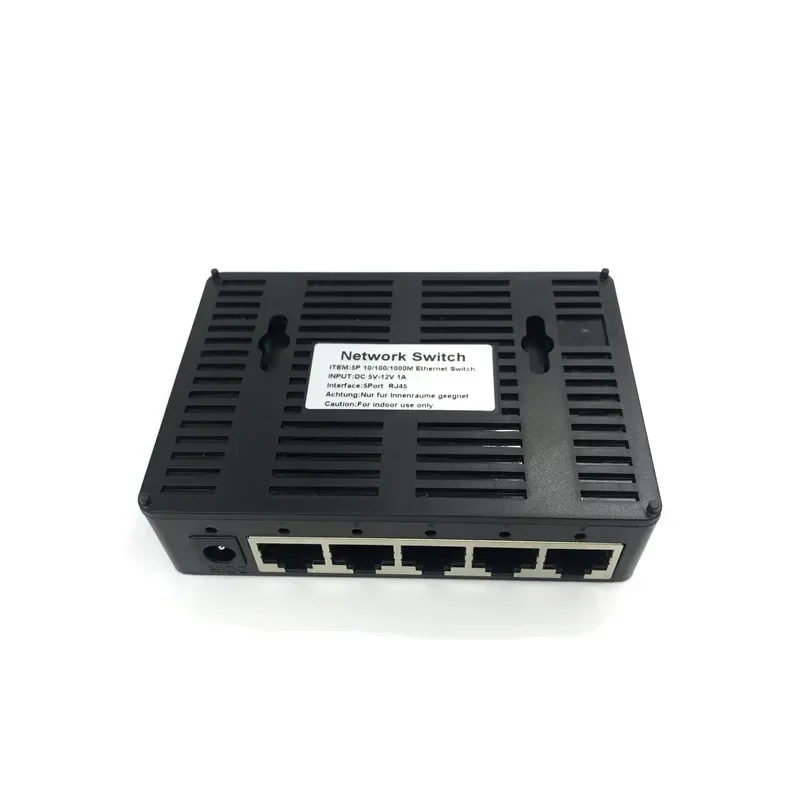 OEM fábrica tomada marca 5 portas gigabit ethernet switch mais barato switches de rede 10/100/1000mbps eua ue plug switch lan combo