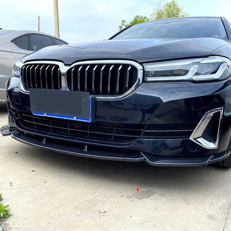 

Для BMW 5 серии G30/2021 2022 2023 год ABS передний бампер диффузор для губ разделитель обвеса спойлер, глянцевый черный